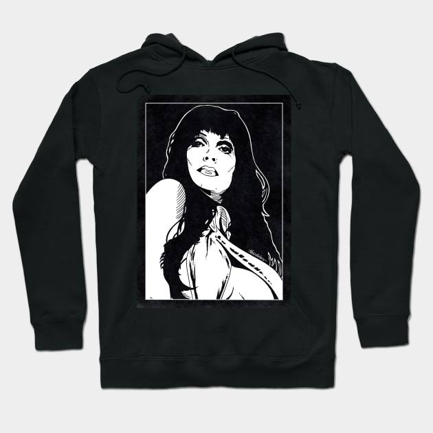 VAMPIRELLA (Black and White) Hoodie by Famous Weirdos